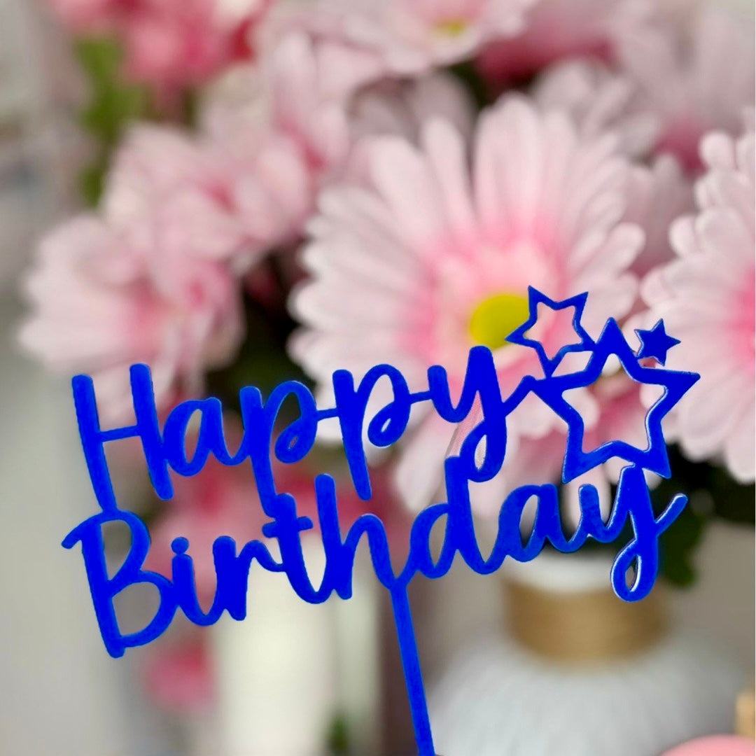 Star Birthday Cake Topper