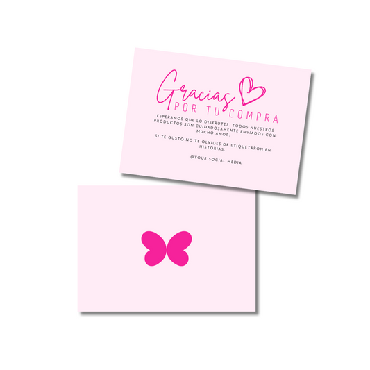 Tarjetas de Agradecimiento